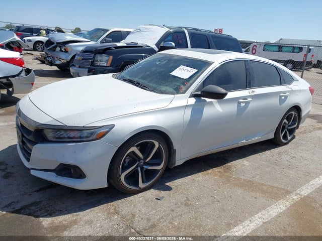 2021 Honda Accord Sport 2.0t მანქანა იყიდება აუქციონზე, vin: 1HGCV2F33MA021406, აუქციონის ნომერი: 45337037