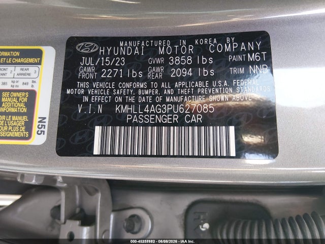 Hyundai Elantra 2023 KMHLL4AG3PU627085 Image 22