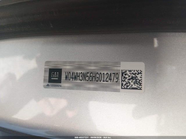 Продажа на аукционе авто 2017 Buick Cascada Premium, vin: W04WH3N56HG012479, номер лота: 45337231