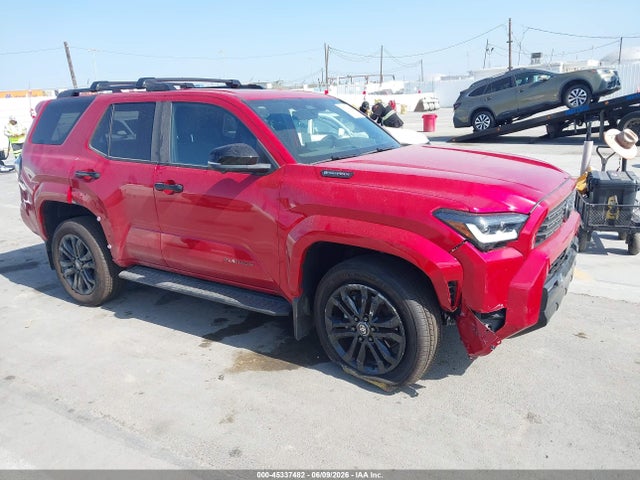 2026 Toyota 4runner Hybrid Platinum მანქანა იყიდება აუქციონზე, vin: JTEVB5BRXT5033681, აუქციონის ნომერი: 45337482