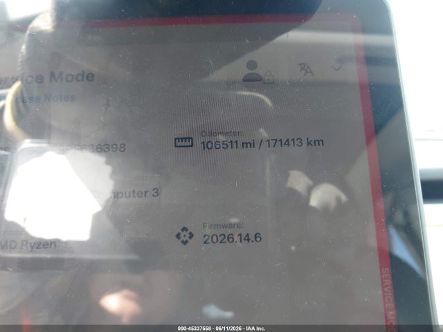 45337558 :رقم المزاد ، 7SAYGDEF9PF636398 vin ، 2023 Tesla Model Y Performance Dual Motor All-wheel Drive مزاد بيع