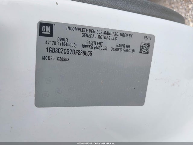 45337765 :رقم المزاد ، 1GB3CZCG7DF238856 vin ، 2013 Chevrolet Silverado 3500hd Work Truck مزاد بيع