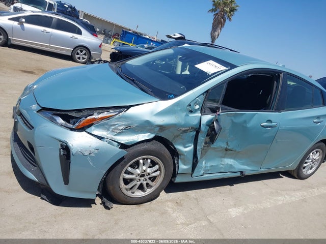 45337822 :رقم المزاد ، JTDKARFU8K3094313 vin ، 2019 Toyota Prius L Eco مزاد بيع