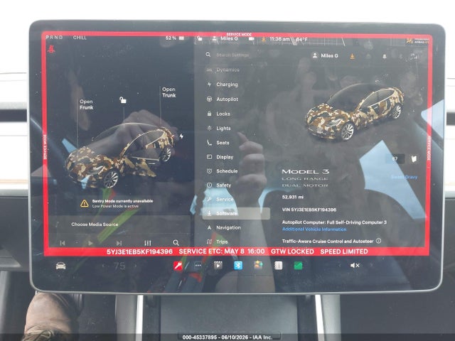 Tesla Model 3 Long Range/performance 2019 5YJ3E1EB5KF194396 Image 7