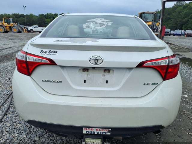 45338215 :رقم المزاد ، 5YFBPRHE2GP568002 vin ، 2016 Toyota Corolla Le Eco مزاد بيع