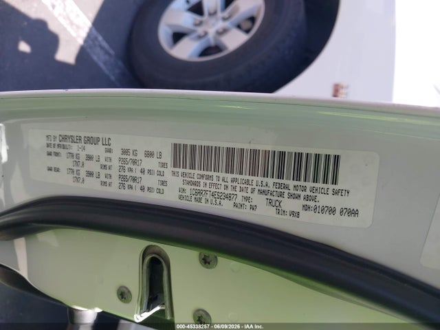 Продаж на аукціоні авто 2014 Ram 1500 Tradesman, vin: 1C6RR7FT4ES234877, номер лоту: 45338257