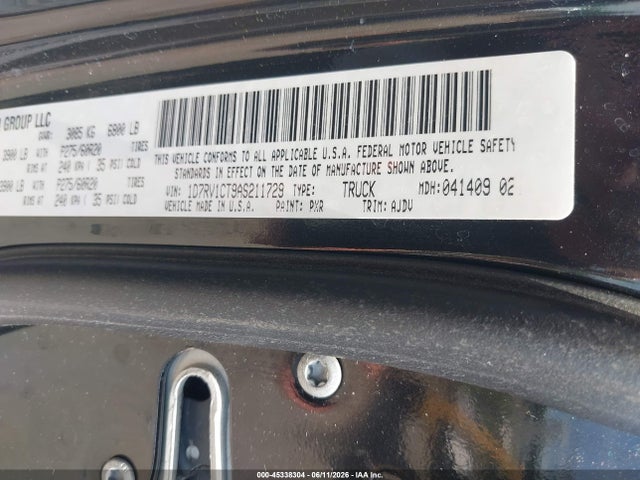 Продажа на аукционе авто 2010 Dodge Ram 1500 Slt/sport/trx, vin: 1D7RV1CT9AS211729, номер лота: 45338304