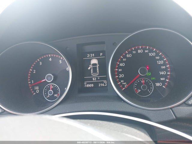 2013 Volkswagen Gti Drivers Edition მანქანა იყიდება აუქციონზე, vin: WVWHD7AJ8DW136869, აუქციონის ნომერი: 45338713