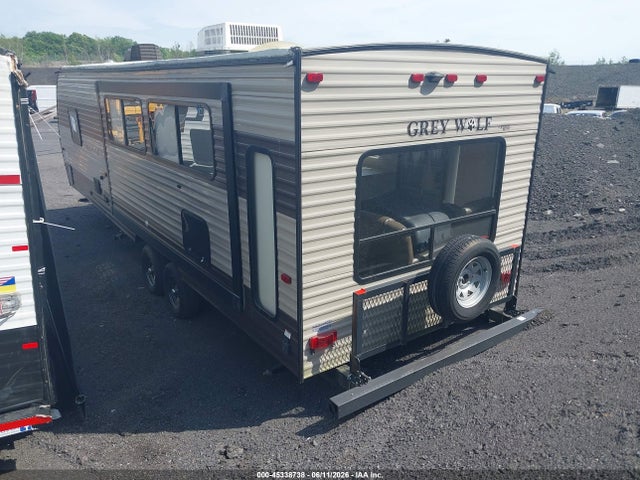 2018 Forest River Cherokee Grey Wolf Limited 26rl Travel Trailer მანქანა იყიდება აუქციონზე, vin: 4X4TCKB29JK044528, აუქციონის ნომერი: 45338738