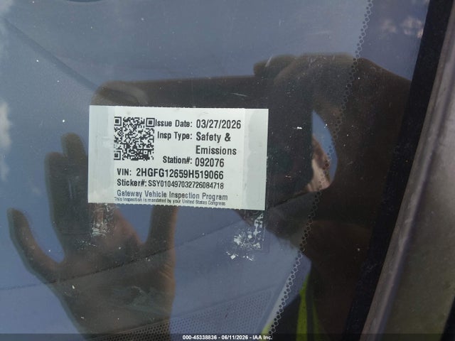 Продажа на аукционе авто 2009 Honda Civic Lx, vin: 2HGFG12659H519066, номер лота: 45338836