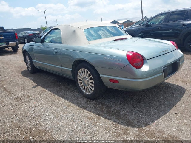 2004 Ford Thunderbird მანქანა იყიდება აუქციონზე, vin: 1FAHP63A54Y107662, აუქციონის ნომერი: 45339112