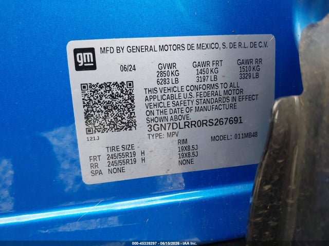 Chevrolet Equinox Ev Lt 2024 3GN7DLRR0RS267691 Image 9