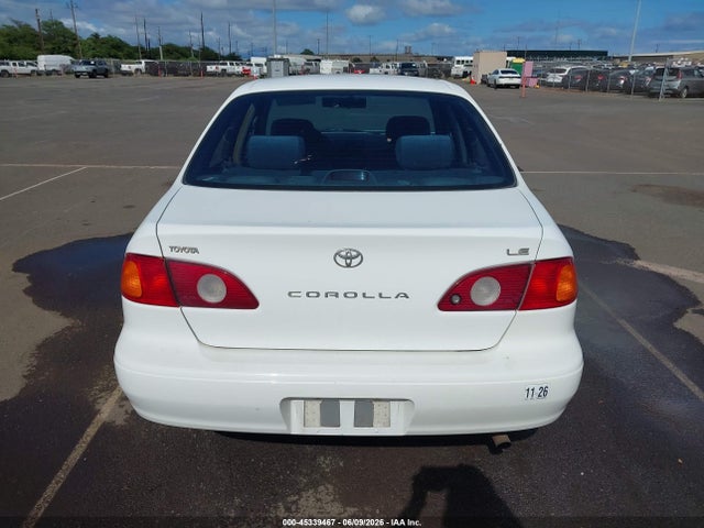2002 Toyota Corolla Le მანქანა იყიდება აუქციონზე, vin: 1NXBR12E12Z565619, აუქციონის ნომერი: 45339467