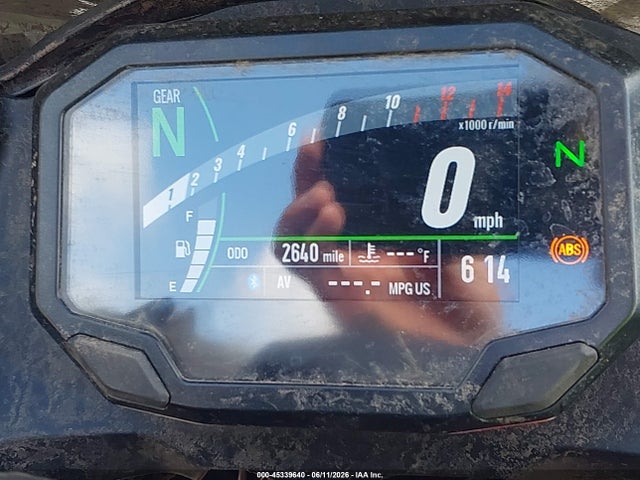45339640 :رقم المزاد ، ML5EXGJ16SDA70631 vin ، 2025 Kawasaki Ex500 A/b مزاد بيع