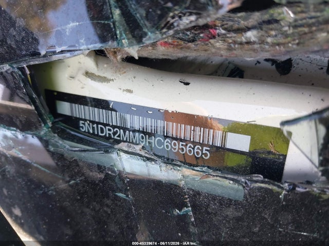 Nissan Pathfinder Sl 2017 5N1DR2MM9HC695665 Image 9