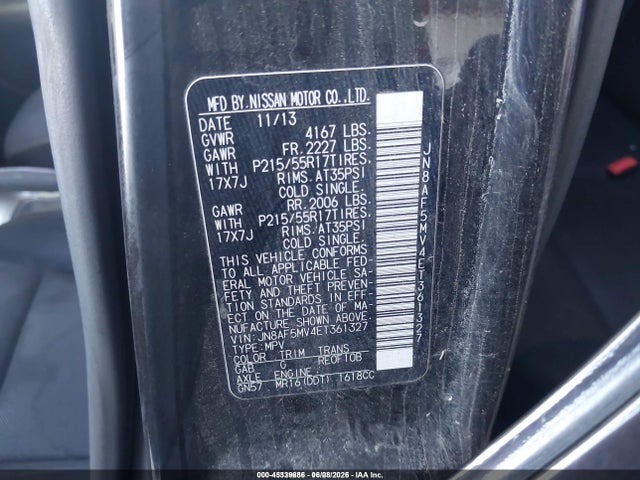 Nissan JUKE S 2014 JN8AF5MV4ET361327 Image 9