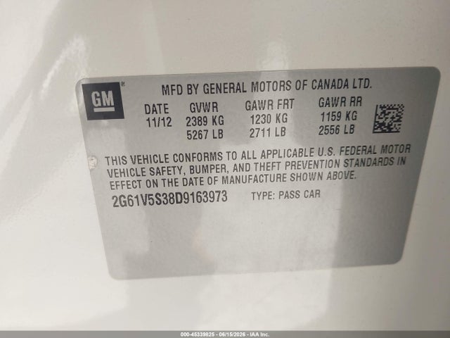 Продажа на аукционе авто 2013 Cadillac Xts Platinum, vin: 2G61V5S38D9163973, номер лота: 45339825