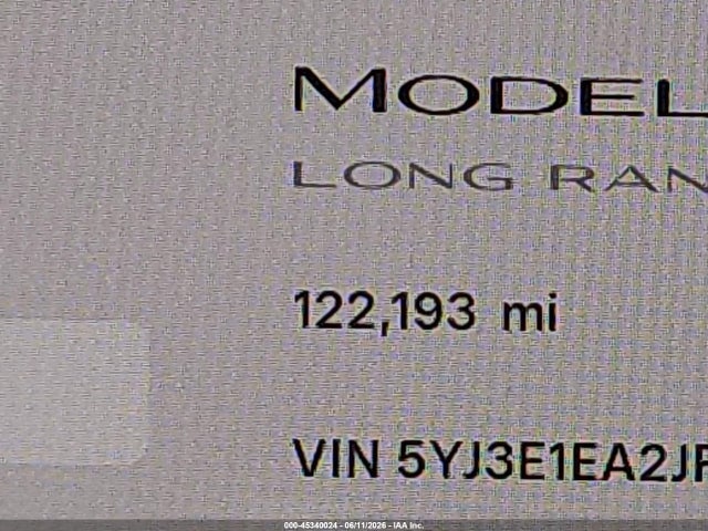 Aukcja sprzedaży 2018 Tesla Model 3 Long Range/mid Range, vin: 5YJ3E1EA2JF021005, numer aukcji: 45340024