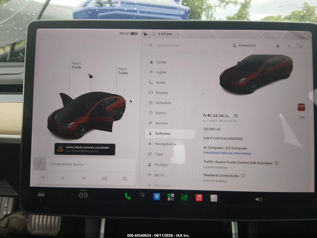 Aukcja sprzedaży 2018 Tesla Model 3 Long Range/mid Range, vin: 5YJ3E1EA2JF021005, numer aukcji: 45340024