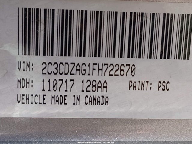 Dodge Challenger Sxt 2015 2C3CDZAG1FH722670 Image 9