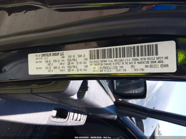 45340393 :رقم المزاد ، 1C4PJMAK8CW111206 vin ، 2012 Jeep Liberty Sport مزاد بيع