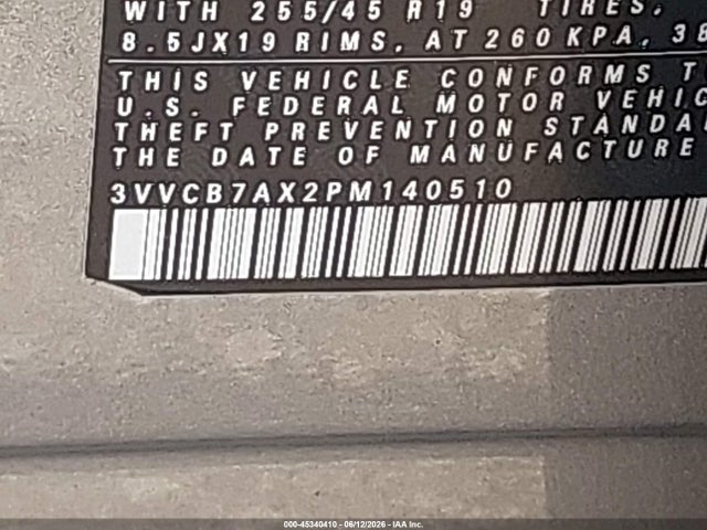 Aukcja sprzedaży 2023 Volkswagen Tiguan 2.0t Se R-line Black, vin: 3VVCB7AX2PM140510, numer aukcji: 45340410