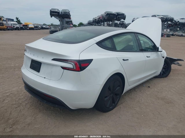45340431 :رقم المزاد ، 5YJ3E1EA3SF058646 vin ، 2025 Tesla Model 3 Long Range Rear-wheel Drive/standard Rear-wheel Drive مزاد بيع