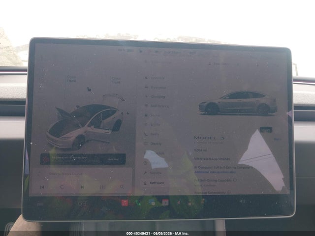 45340431 :رقم المزاد ، 5YJ3E1EA3SF058646 vin ، 2025 Tesla Model 3 Long Range Rear-wheel Drive/standard Rear-wheel Drive مزاد بيع
