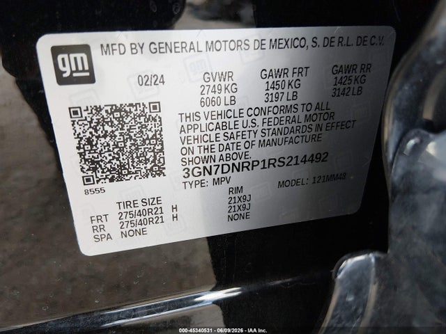 Chevrolet Equinox Ev Rs 2024 3GN7DNRP1RS214492 Image 9