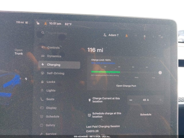2021 Tesla Model Y Long Range Dual Motor All-wheel Drive მანქანა იყიდება აუქციონზე, vin: 5YJYGDEE8MF265301, აუქციონის ნომერი: 45340580
