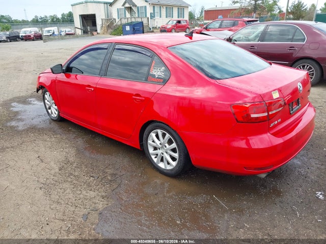 2015 Volkswagen Jetta 1.8t Se მანქანა იყიდება აუქციონზე, vin: 3VWD17AJ0FM355610, აუქციონის ნომერი: 45340655