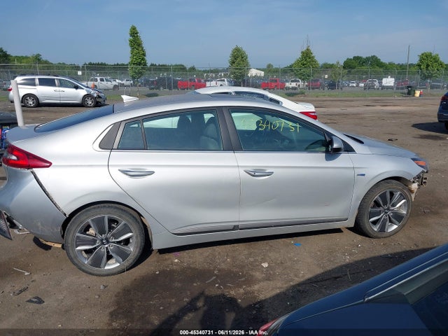 2018 Hyundai Ioniq Hybrid Limited მანქანა იყიდება აუქციონზე, vin: KMHC85LC6JU077860, აუქციონის ნომერი: 45340731