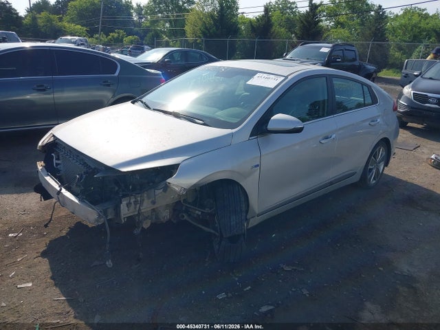 2018 Hyundai Ioniq Hybrid Limited მანქანა იყიდება აუქციონზე, vin: KMHC85LC6JU077860, აუქციონის ნომერი: 45340731