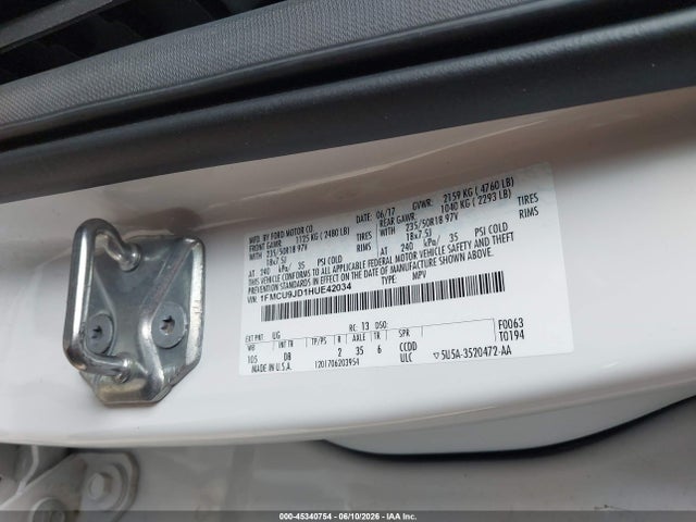 Ford Escape Titanium 2017 1FMCU9JD1HUE42034 Image 9