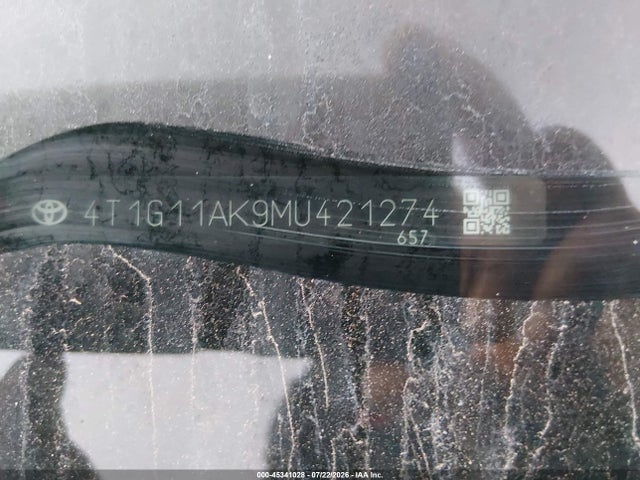 Aukcja sprzedaży 2021 Toyota Camry Se, vin: 4T1G11AK9MU421274, numer aukcji: 45341028