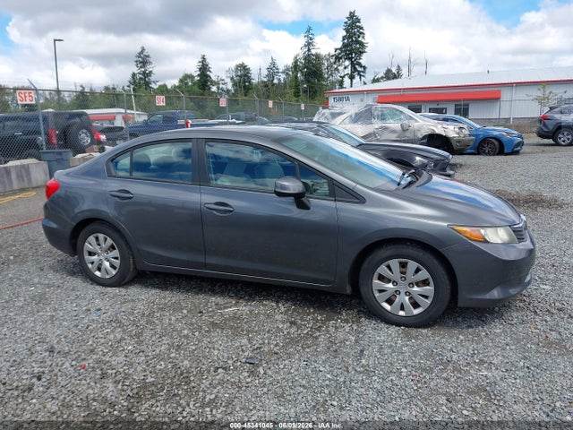 45341045 :رقم المزاد ، 19XFB2F51CE017419 vin ، 2012 Honda Civic Lx مزاد بيع