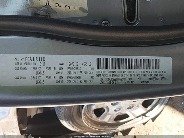 Jeep Patriot Sport 2016 1C4NJRBB2GD778907 Image 9