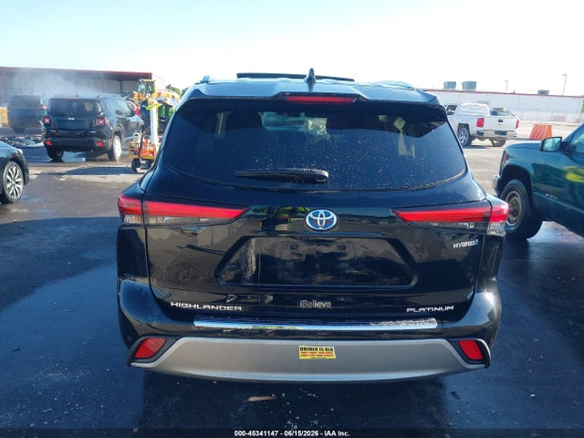 45341147 :رقم المزاد ، 5TDEBRCH7MS016267 vin ، 2021 Toyota Highlander Hybrid Platinum مزاد بيع