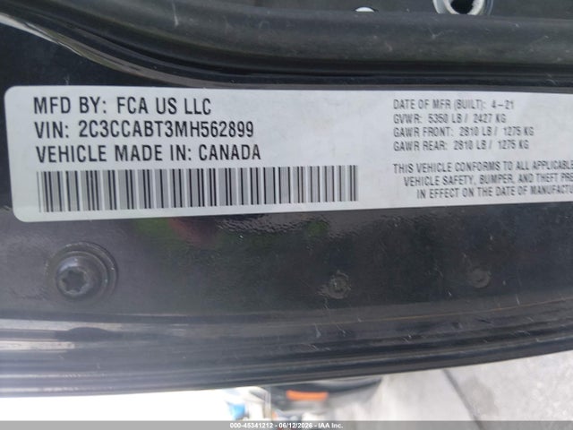 2021 Chrysler 300 300s მანქანა იყიდება აუქციონზე, vin: 2C3CCABT3MH562899, აუქციონის ნომერი: 45341212