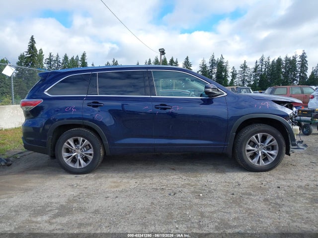 45341280 :رقم المزاد ، 5TDJKRFH9FS131403 vin ، 2015 Toyota Highlander Xle V6 مزاد بيع