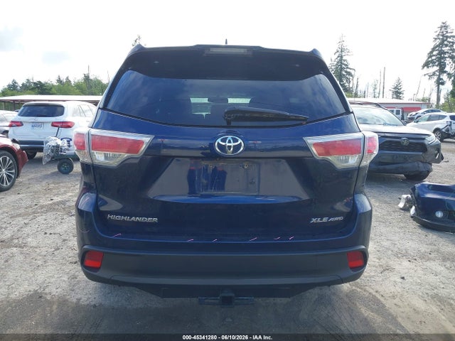 45341280 :رقم المزاد ، 5TDJKRFH9FS131403 vin ، 2015 Toyota Highlander Xle V6 مزاد بيع