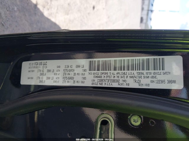 Продаж на аукціоні авто 2015 Ram 1500 Express, vin: 1C6RR7KT3FS588302, номер лоту: 45341290