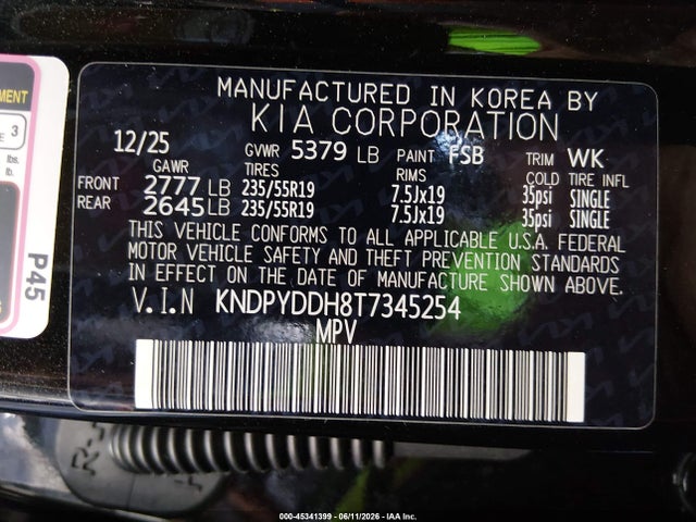 KNDPYDDH8T7345254 KIA Sportage Plug-in Hybrid X-line
