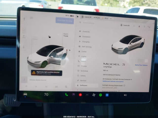 Продажа на аукционе авто 2026 Tesla Model 3 Premium Rear-wheel Drive/rear-wheel Drive, vin: 5YJ3E1EA3TF192512, номер лота: 45341412