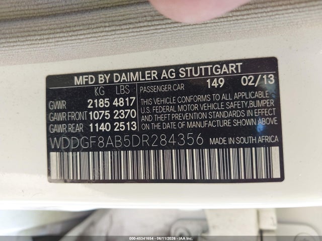 Aukcja sprzedaży 2013 Mercedes-benz C 300 Luxury 4matic, vin: WDDGF8AB5DR284356, numer aukcji: 45341654