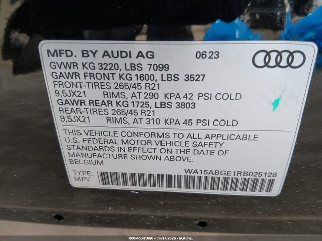 Audi Q8 E-tron Premium Plus Quattro 2024 WA15ABGE1RB025128 Image 9