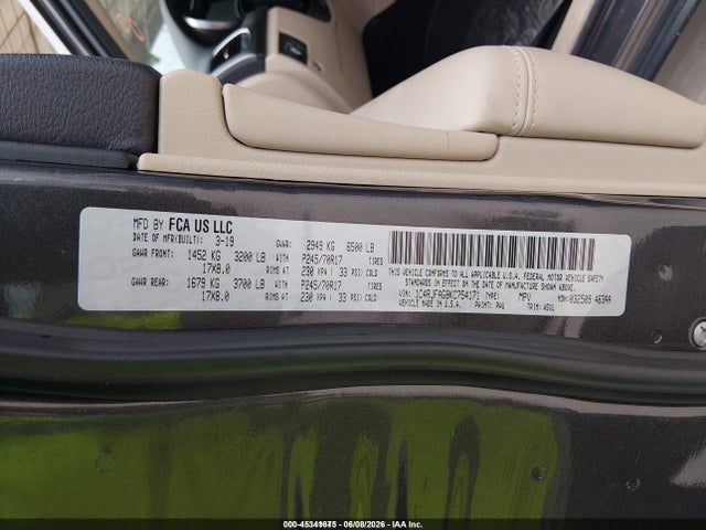 1C4RJFAG8KC754171 Jeep Grand Cherokee Laredo E 4x4