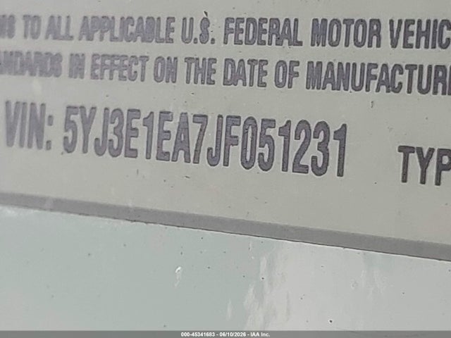 Продажа на аукционе авто 2018 Tesla Model 3 Long Range/mid Range, vin: 5YJ3E1EA7JF051231, номер лота: 45341683