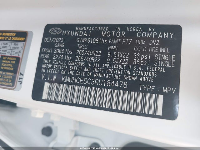Продажа на аукционе авто 2024 Genesis Gv80 3.5t Awd, vin: KMUHCESC3RU184478, номер лота: 45341742