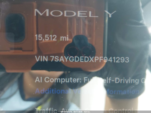Aukcja sprzedaży 2023 Tesla Model Y Rwd, vin: 7SAYGDEDXPF941293, numer aukcji: 45341776